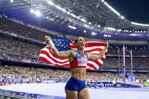 Discus thrower Allman and pole vaulter Kendricks win Olympic medals moments apart for the US