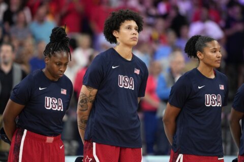 Brittney Griner is 'head over heels' for the Americans coming home in a prisoner swap