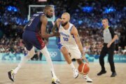 US men's basketball team beats France 98-87 for fifth straight gold medal