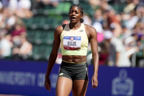 Kendall Ellis rides porta potty mishap to a deal with a toilet paper company, and a trip to Olympics