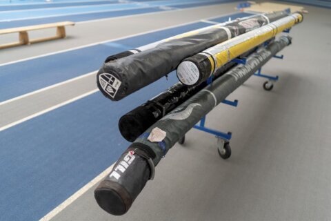 For Olympic pole vaulters, hammer throwers, getting there (with your equipment) is half the fun