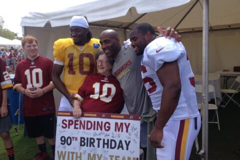 This Commanders fan just turned 100. She’s still spending her summer at training camp