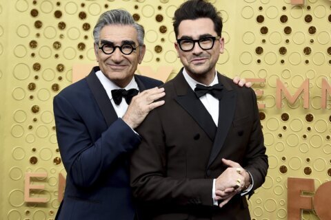 Father-and-son team of Eugene and Dan Levy to co-host the Emmys