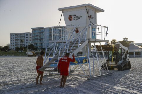 Tropical depression strengthens into Tropical Storm Debby as it moves through Gulf toward Florida