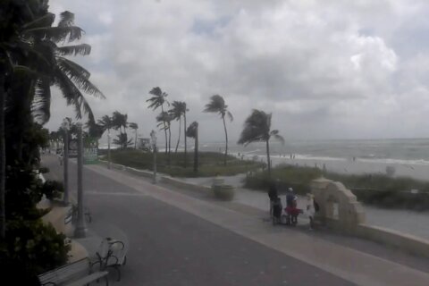 Tropical Storm Debby strengthens into a Category 1 hurricane as it heads toward Florida