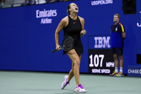 Sabalenka wins latest-starting match in US Open history that finally begins after midnight