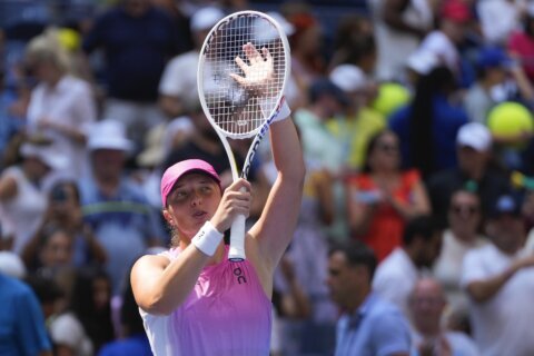 US Open: Naomi Osaka gets her first top-10 win in more than four years by defeating Ostapenko