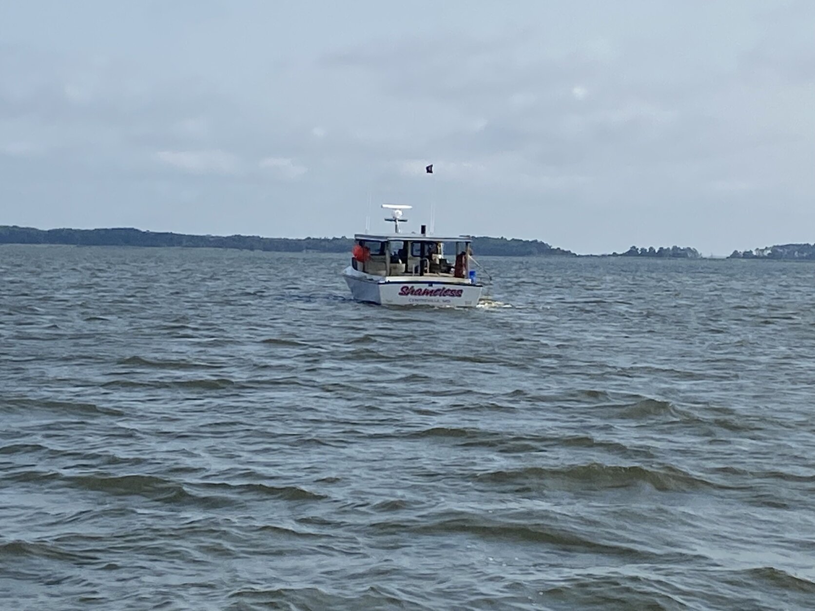 a boat out on the water