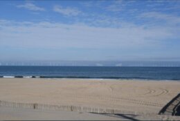 Rendering of wind farm near Ocean City