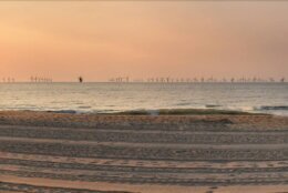 Rendering of wind farm near Ocean City