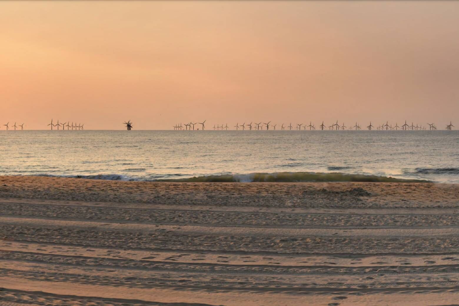 Rendering of wind farm near Ocean City