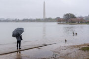 A weakening Tropical Depression Helene brings more wet weather to DC area