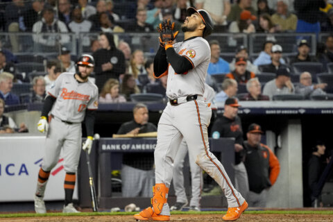 Orioles clinch playoff berth, overcome Judge’s 56th home run to beat Yankees 5-3