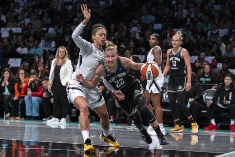 Stewart and Ionescu lead New York Liberty to 87-77 Game 1 win over the Las Vegas Aces in semifinals