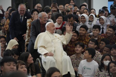 87 and hobbled, Pope Francis goes off-script in Asia and reminds world he can still draw a crowd