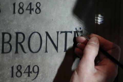 A misspelled memorial to the Brontë sisters gets its dots back at last