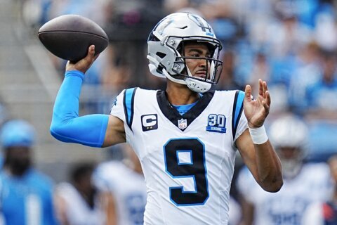 Bryce Young benched by Carolina Panthers after QB’s rough start, AP source says