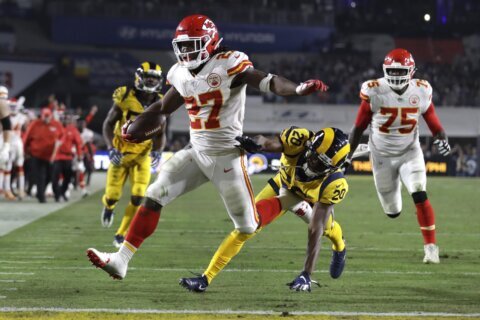 The Chiefs are signing former star Kareem Hunt to their practice squad, an AP source says