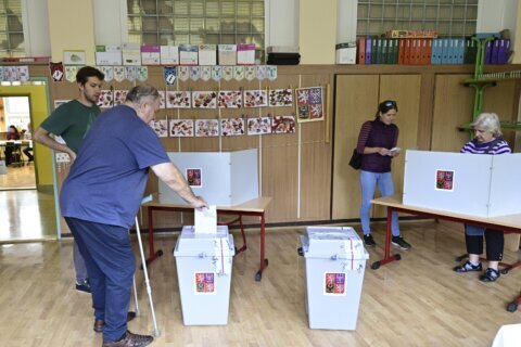 Czechs vote in the runoff election for a third of the seats in Parliament’s upper house