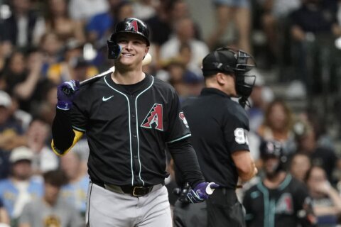 Pederson hits an early homer as the Diamondbacks blank the Brewers 5-0