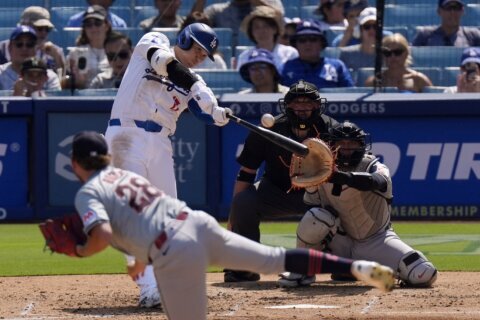 Ohtani hits 46th homer to tie  career high, Dodgers beat heat, Guardians 4-0