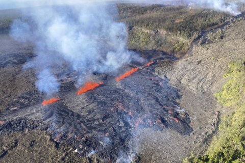 Hawaii’s Kilauea volcano is erupting again in a remote part of a national park