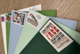 Envelopes with stamps