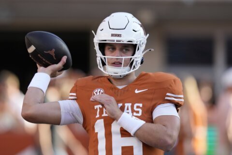 Arch Manning gets second career start for No. 1 Texas as Ewers continues to recover from injury