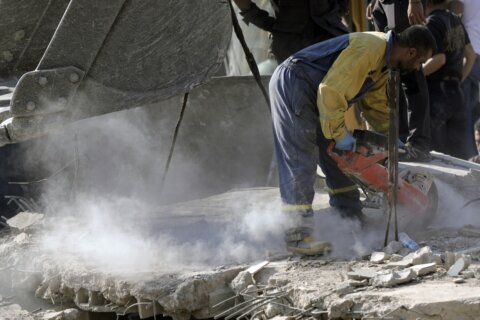 Air raid sirens sound across Israel’s populous central area, including Tel Aviv