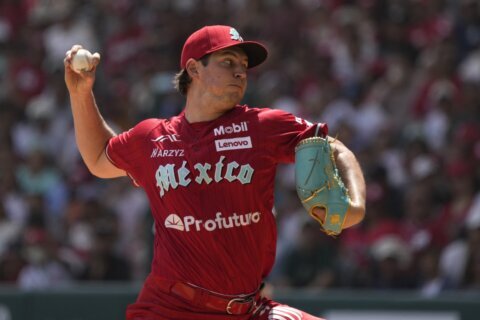 Trevor Bauer is honored as pitcher of the year in the Mexican Baseball League