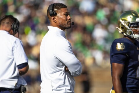 AP Top 25 Takeaways: Marcus Freeman again is explaining a stunning loss at Notre Dame 3 years in