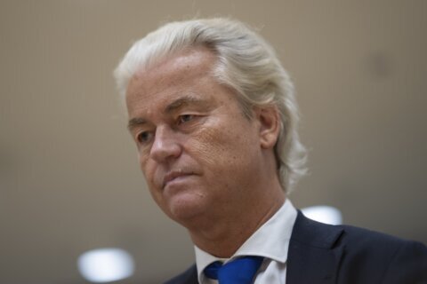 A Dutch court convicts 2 Pakistani men over death threats to anti-Islam lawmaker Geert Wilders