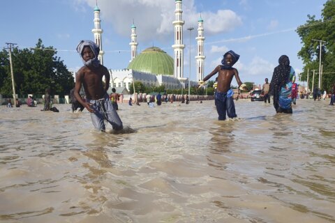 'Water is flooding everywhere' as torrential rains sweep through West and Central Africa