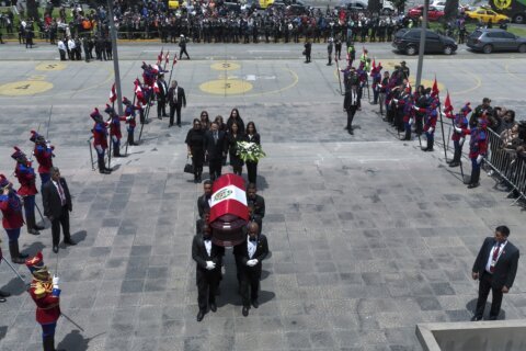 Peru declares 3 days of national mourning over the death of former President Alberto Fujimori