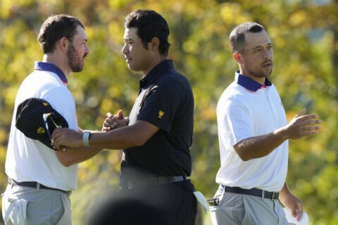 Shigeki Maruyama bringing out smiles and great play from Hideki Matsuyama at the Presidents Cup