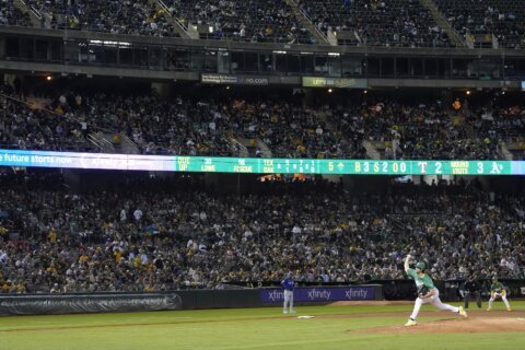 Langford and García homer as the Rangers beat the A's 5-1 in final scheduled night game at Coliseum