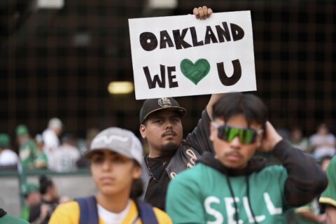 Athletics bid emotional farewell to Oakland Coliseum that they called home since 1968