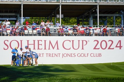 Solheim Cup begins with half-empty grandstands and fans stuck waiting for buses to course