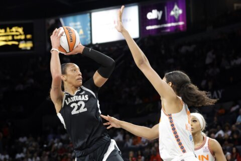 A’ja Wilson becomes 1st WNBA player to reach 1,000 points in a season as Aces top Sun