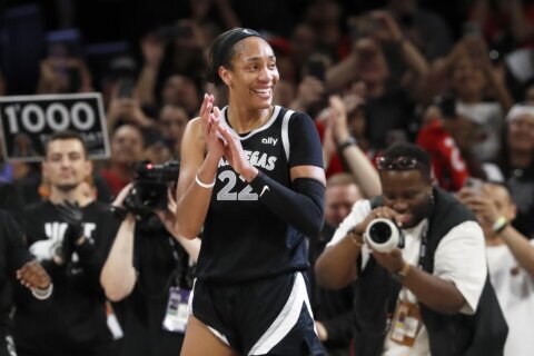 Las Vegas star A'ja Wilson is unanimous choice as WNBA MVP, winning the award for the third time