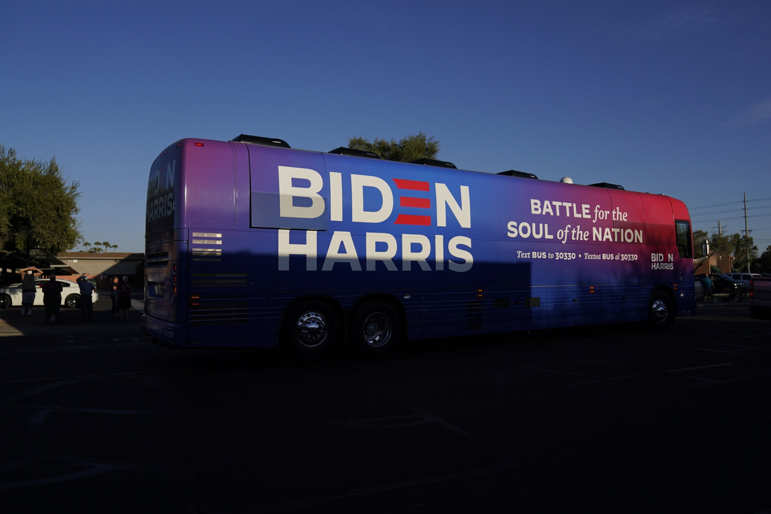 A ‘Trump Train’ convoy surrounded a Biden-Harris bus. Was it political ...