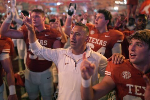 Older Texas players enjoying return to No. 1 after 16 years and memories of 5-7 in 2021