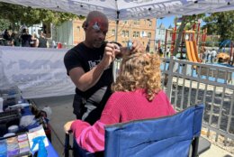 face painting at Adams Morgan Day