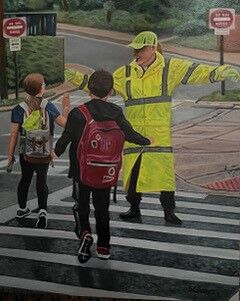 crossing guard painting 