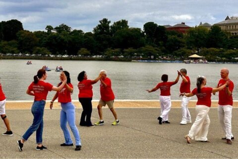 Flash mob swings into the Jefferson Memorial