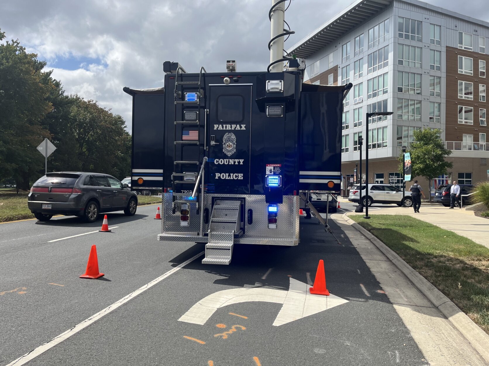 Reston apartment building officer involved shooting