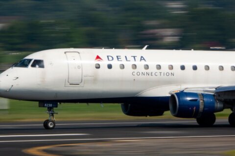 Two Delta planes collide on an Atlanta taxiway, knocking the tail off one