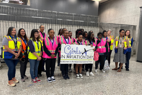 DC high school students head to Dulles for a look at the ins and outs of flying