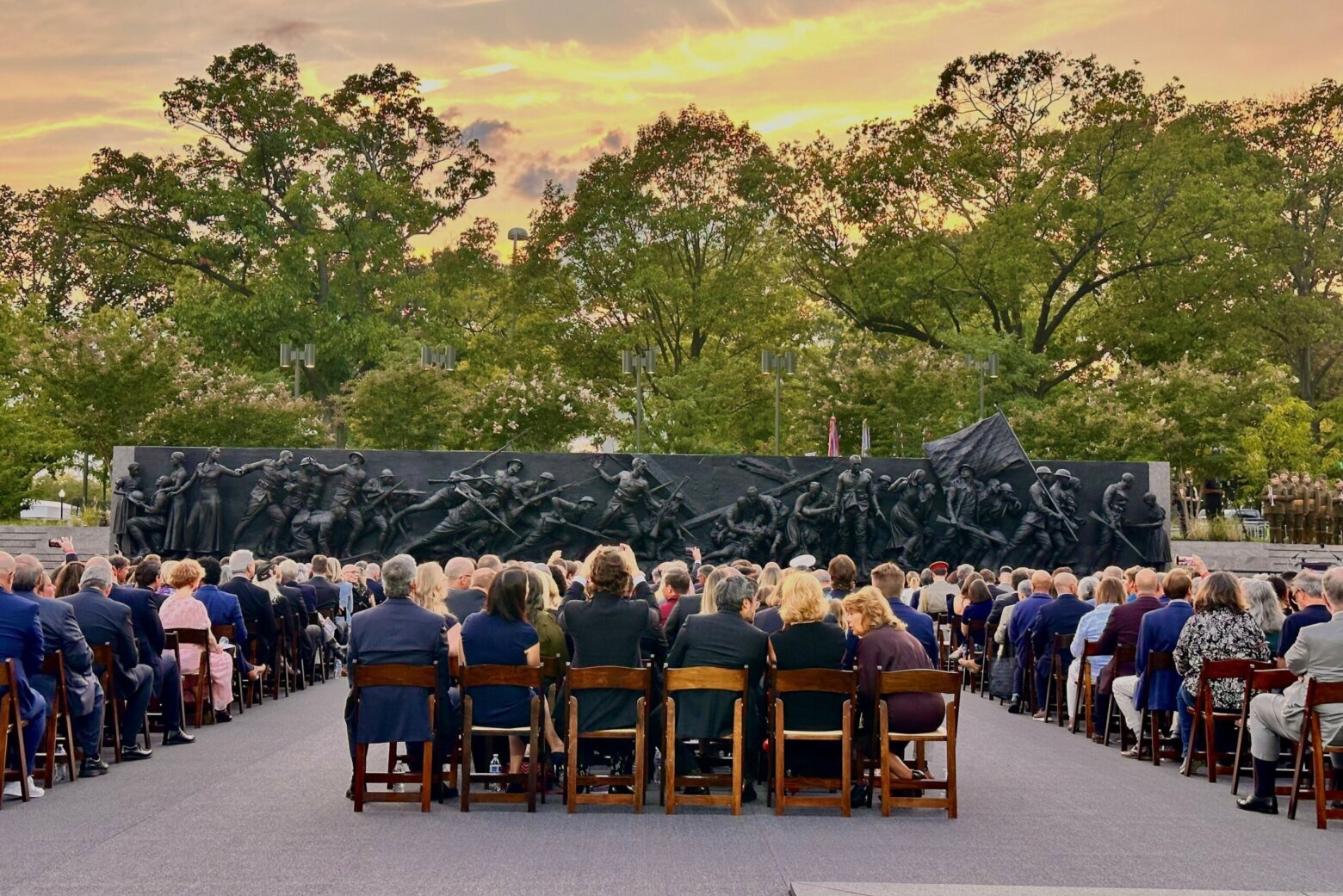 ‘Bronze doesn’t talk’: Artist unveils 58-foot World War I sculpture in DC – WTOP News