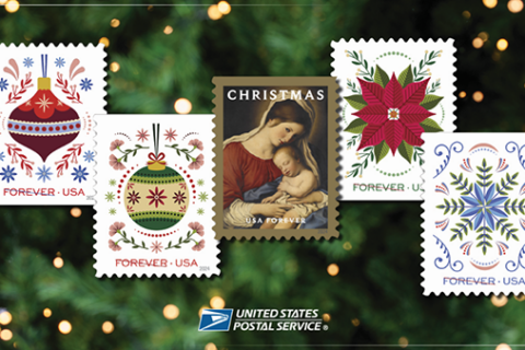 This year’s USPS holiday stamps have a local connection